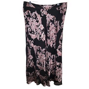 Roz & Ali Brocade Floral Elegant Maxi Skirt Size 2x